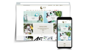 Key West Aloe desktop and mobile website mockups