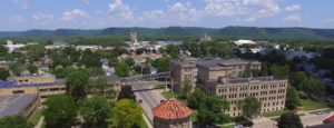 aerial view of Cotter Schools