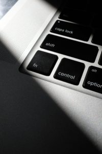 lower left hand corner of a mac keyboard