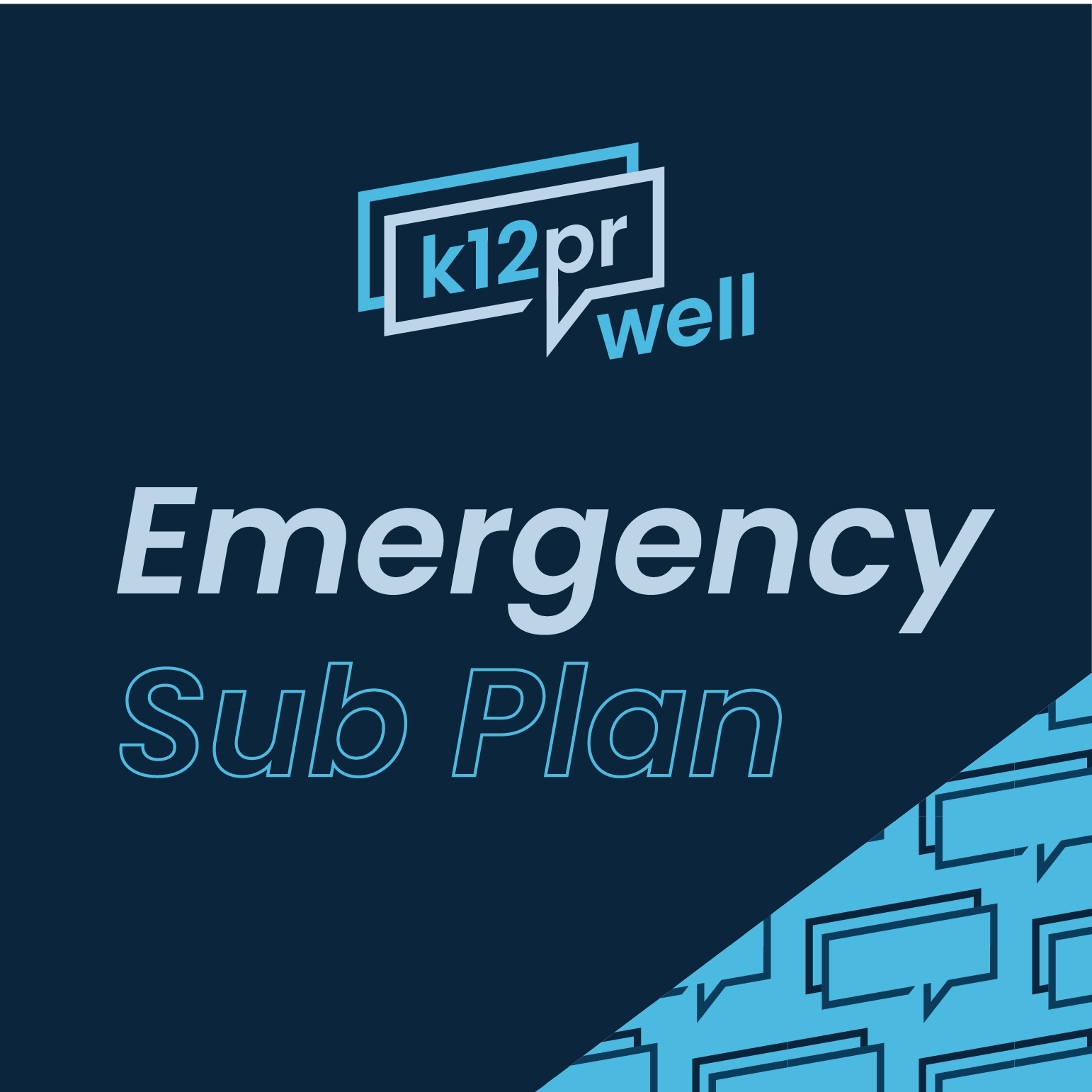 Your Must Have Emergency Sub Plan CEL Marketing PR Design