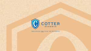 cotter schools logo challenging you to be the difference