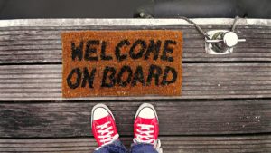 Welcome On Board entry mat