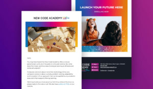 email campaign for new code academy