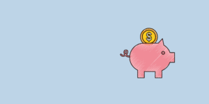 piggy bank with coin