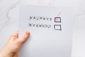balance vs burnout checkbox