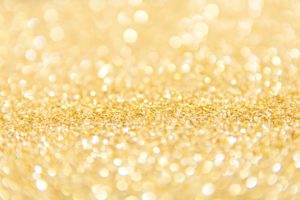 gold confetti closeup