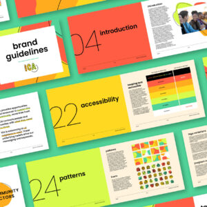 ICA brand guidelines pages