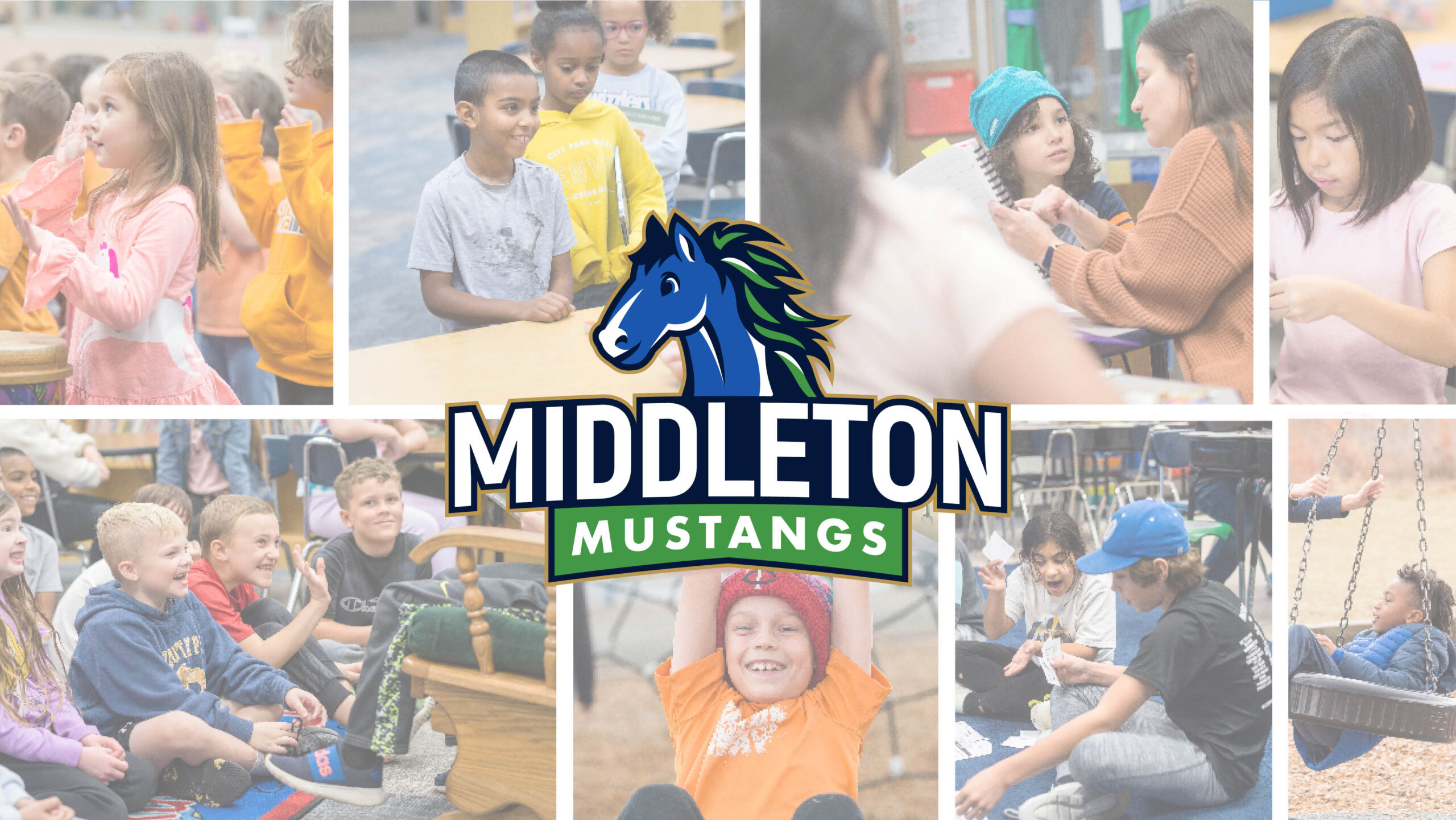 school mascots. middleton mustangs logo.