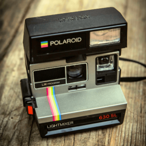 Image of a vintage Polaroid camera