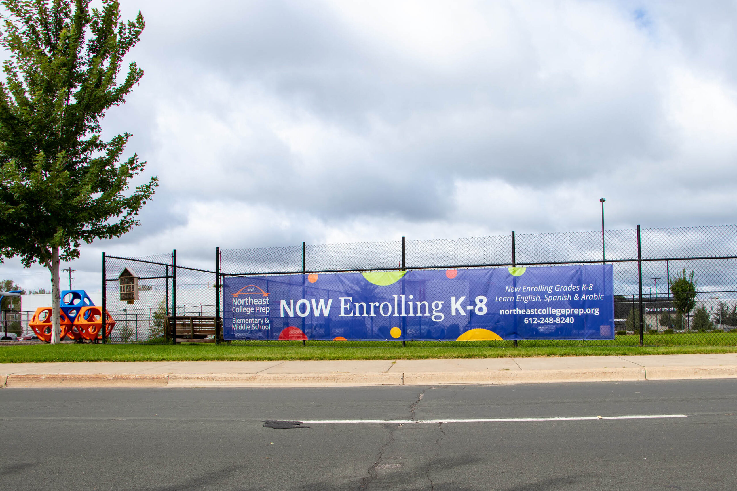 NECP exterior enrollment sign