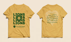 TCS Spirit Shirt gold Lions text