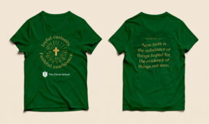 TCS spirit shirt in green - front side